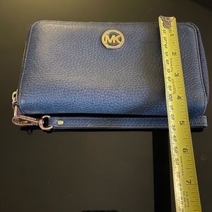 Large navy Michael Kors wallet